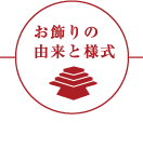 お飾りの由来と様式